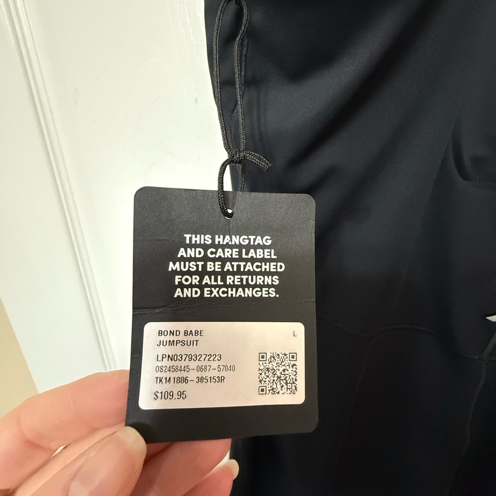 NWT Savage X Fenty Bond Babe Black Jumpsuit | Large - Picture 5 of 7